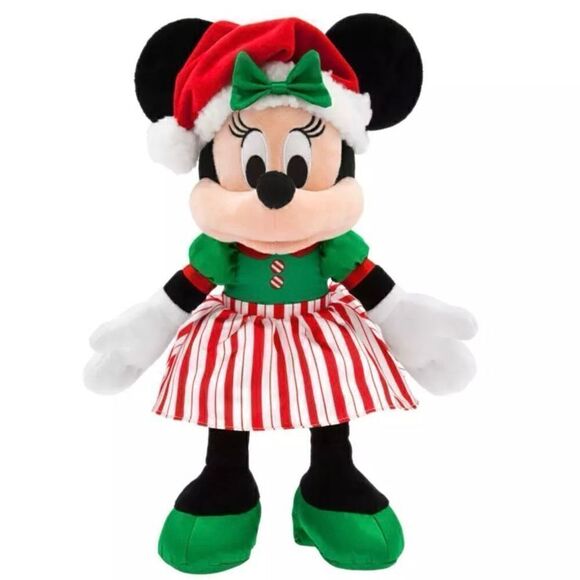 Minnie Mouse Holiday / Christmas Plush 2023 Medium 15'' Disney NWT Sealed - Picture 1 of 3